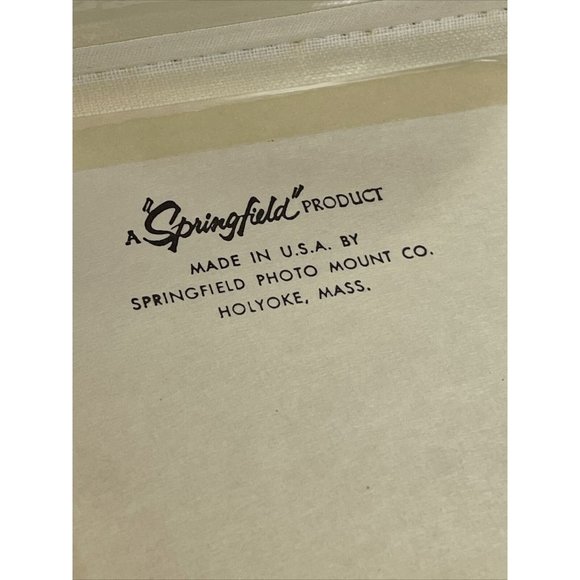 Springfield Brown Faux Leather Photo Square Photograph Album Vintage Mini - Picture 12 of 12